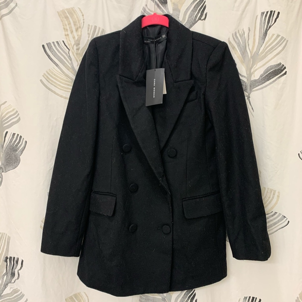 NWT Zara women button up trench coat jacket XS